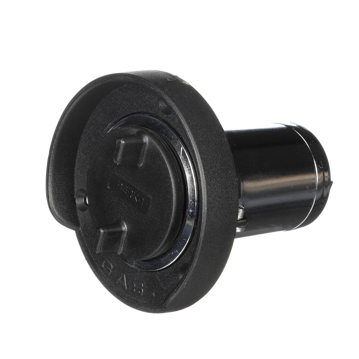 Seachoice Chrome Plated Zinc Gas Deck Fill With Cap (Strap Tether) For 1-1/2" Hose