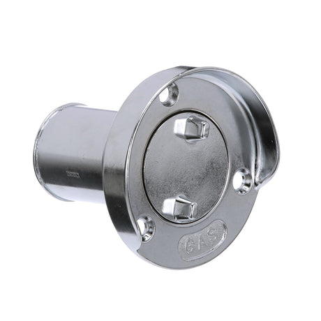 Seachoice Chrome Plated Zinc Gas Deck Fill With Cap (Beaded Chain Tether) For 1-1/2" Hose