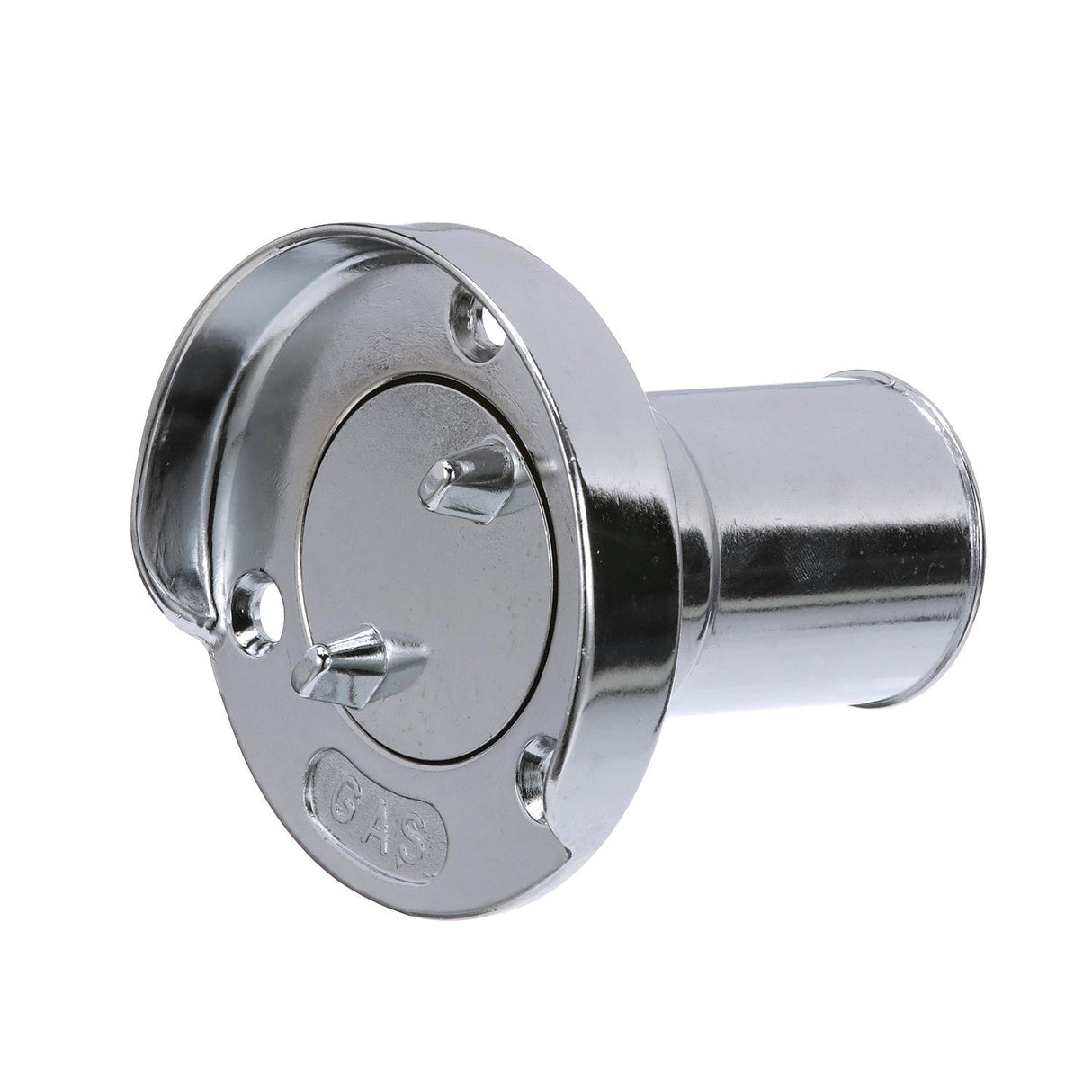 Seachoice Chrome Plated Zinc Gas Deck Fill With Cap (Beaded Chain Tether) For 1-1/2" Hose