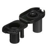 Seachoice Molded Plastic Gas Deck Fill With Vent and Cap (Hinge Flip Top) For 1-1/2" Hose