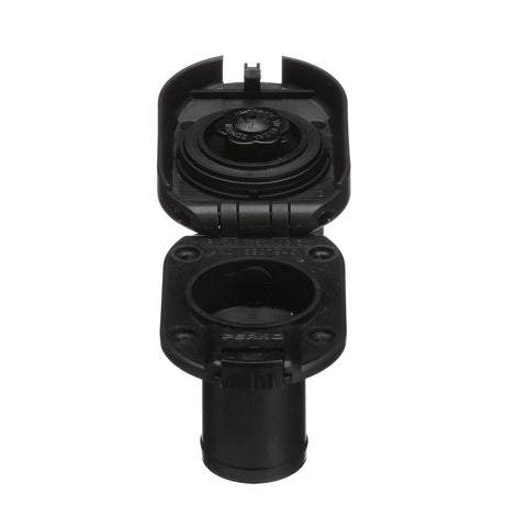 Seachoice Molded Plastic Gas Deck Fill With Vent and Cap (Hinge Flip Top) For 1-1/2" Hose