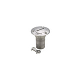 Seachoice Stainless Steel Deck Fill With Cap (Chain Tether) For 1-1/2" Hose