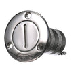 Seachoice Stainless Steel Deck Fill With Cap (Chain Tether) For 1-1/2" Hose