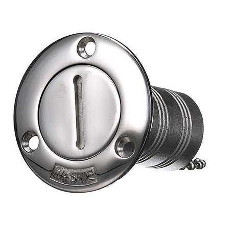 Seachoice Stainless Steel Deck Fill With Cap (Chain Tether) For 1-1/2" Hose