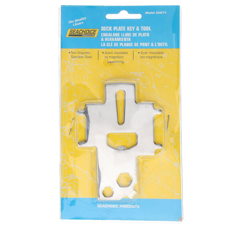Seachoice Stainless Steel Deck Plate Key and Tool
