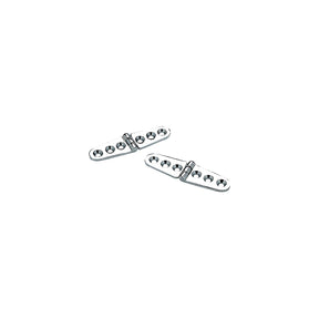 Seachoice Chrome Plated Brass Strap Hinges (1 Pair Per Pack)