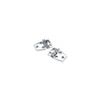 SeaChoice 50-34401 (2) 2-1/4" x 1-1/2" Chrome Plated Zinc 3/4" Short Side Hinges
