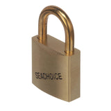 Seachoice 37201 1-1/4" Solid Brass Body Padlock - Single Lock
