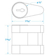 Seachoice Solid Brass Trailer Hitch Lock