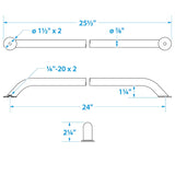 Seachoice 38321 Stainless Steel Hand Rail