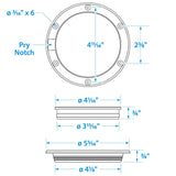 Seachoice Polypropylene Pry-Up Deck Plate