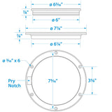 Seachoice Polypropylene Pry-Up Deck Plate