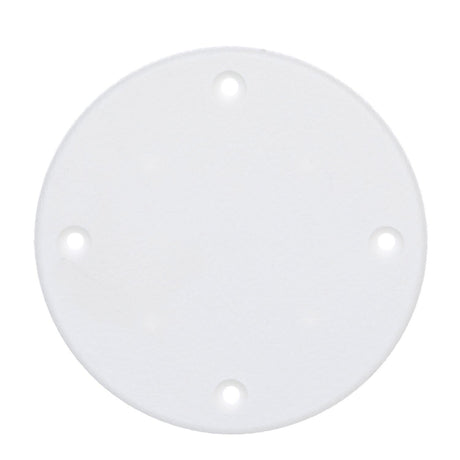 Seachoice Polypropylene Cover Plate Arctic White OD: 4-1/8"