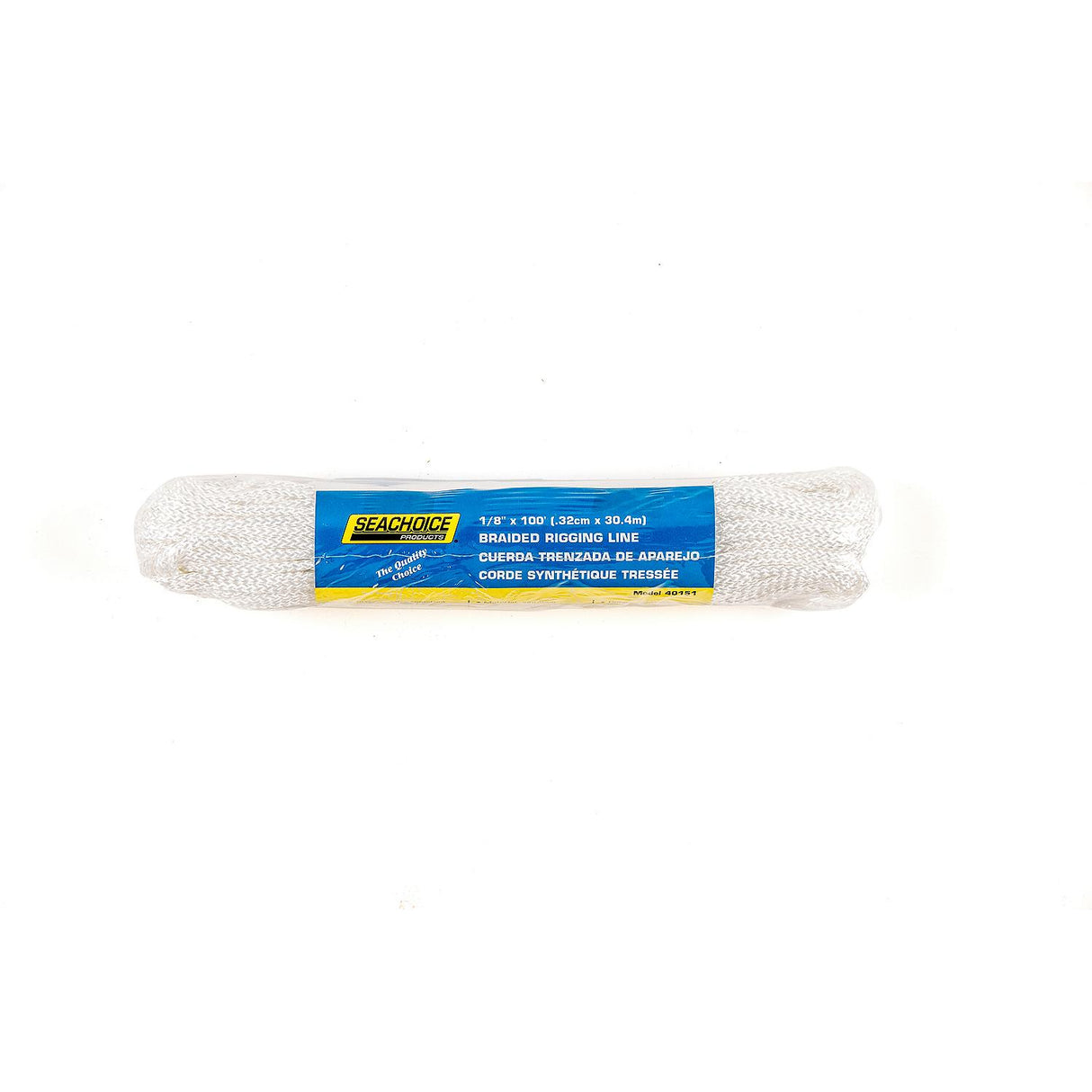 Seachoice Braided Utility Line 1/8" x 100' White