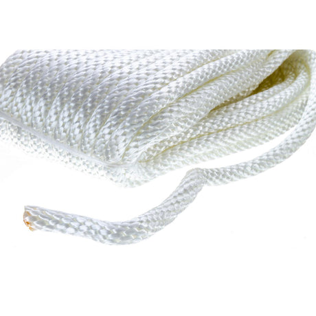 Seachoice Solid Braid Nylon Anchor Line White, 3/8" x 50'