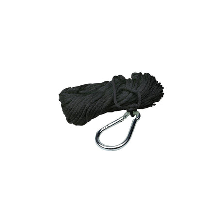 Seachoice 40233 Hollow Braid Polypropylene Anchor Line, Black, 3/8" x 50'