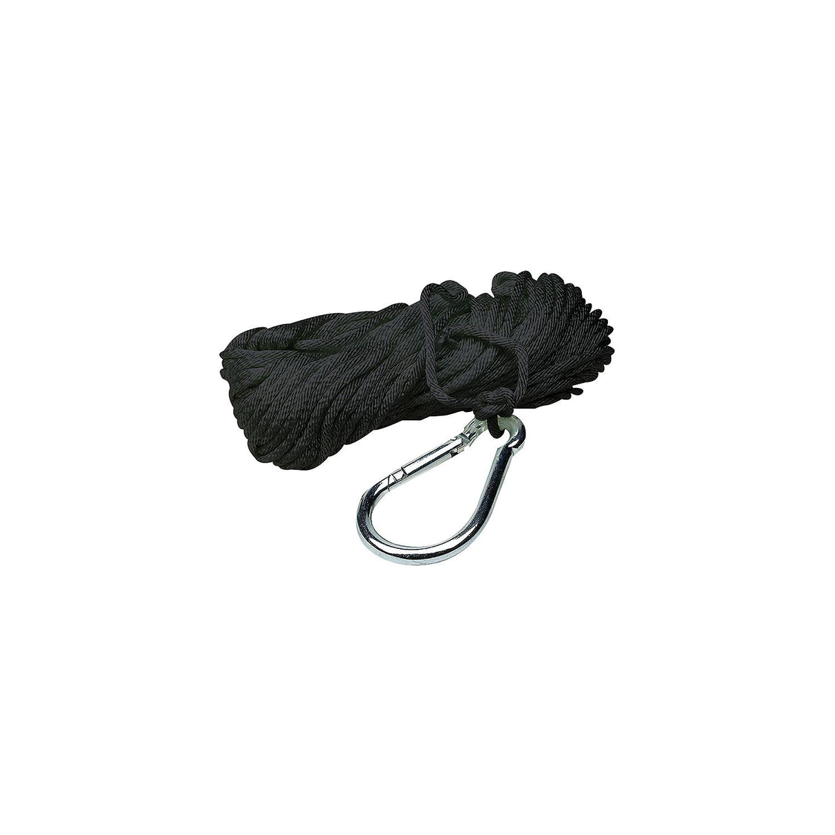 Seachoice 40233 Hollow Braid Polypropylene Anchor Line, Black, 3/8" x 50'