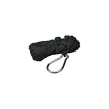 Seachoice 40233 Hollow Braid Polypropylene Anchor Line, Black, 3/8" x 50'