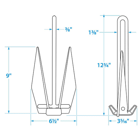 Seachoice PWC Fluke Anchor Kit