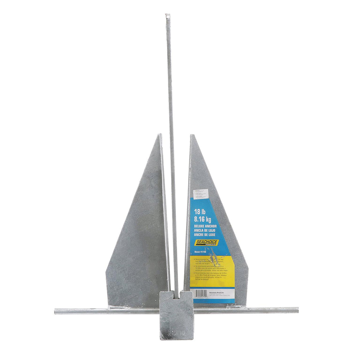 Seachoice 41740 Hot Dipped Galvanized Deluxe Anchor, Size 18S