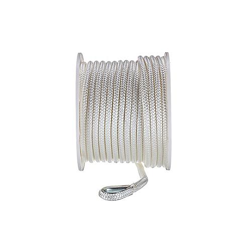 Seachoice Double Braid Nylon Anchor Line, White