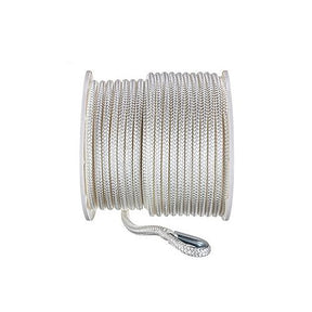 Seachoice Double Braid Nylon Anchor Line, White
