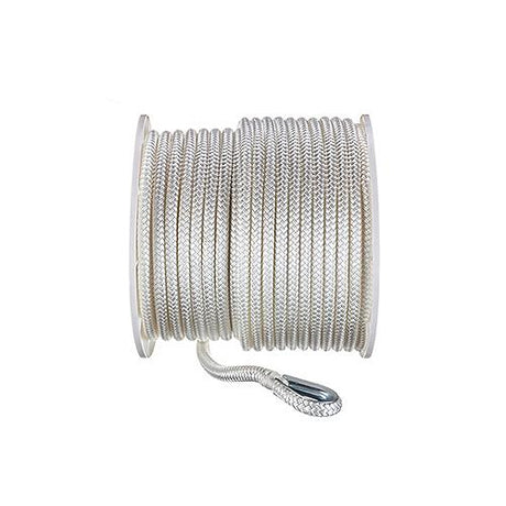 Seachoice Double Braid Nylon Anchor Line, White