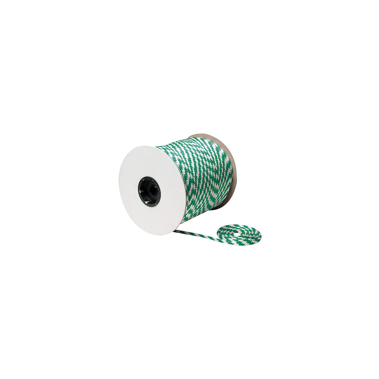 Green/White Solid Braid MFP Multi-Purpose Spool (Derby Rope), 3/8 x 500'