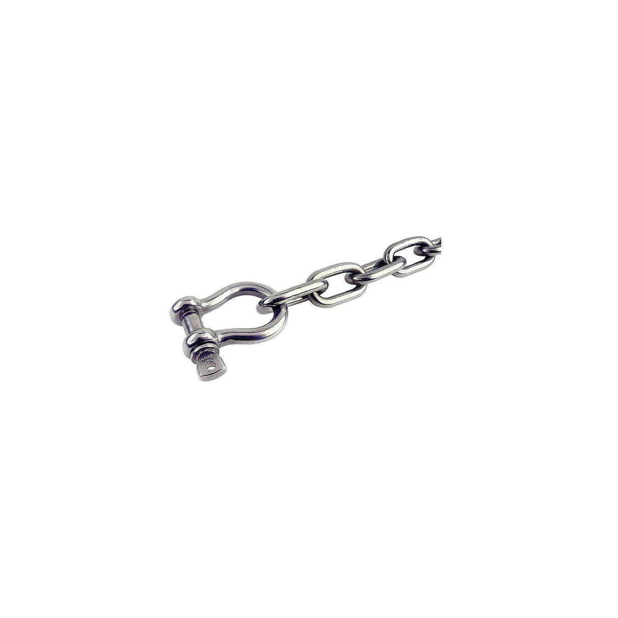 Seachoice 44103 Stainless Steel Anchor Lead Chain, 3/16" x 4', 1/4" Shackle