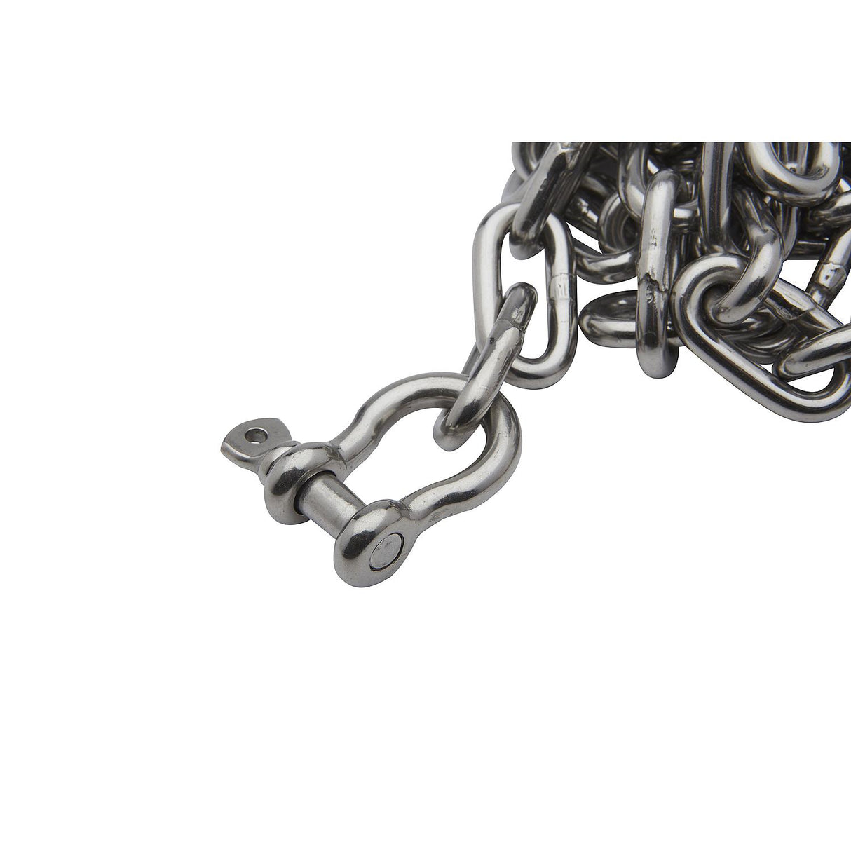 Seachoice 44123 Stainless Steel Anchor Lead Chain, 1/4" x 4', 5/16" Shackle