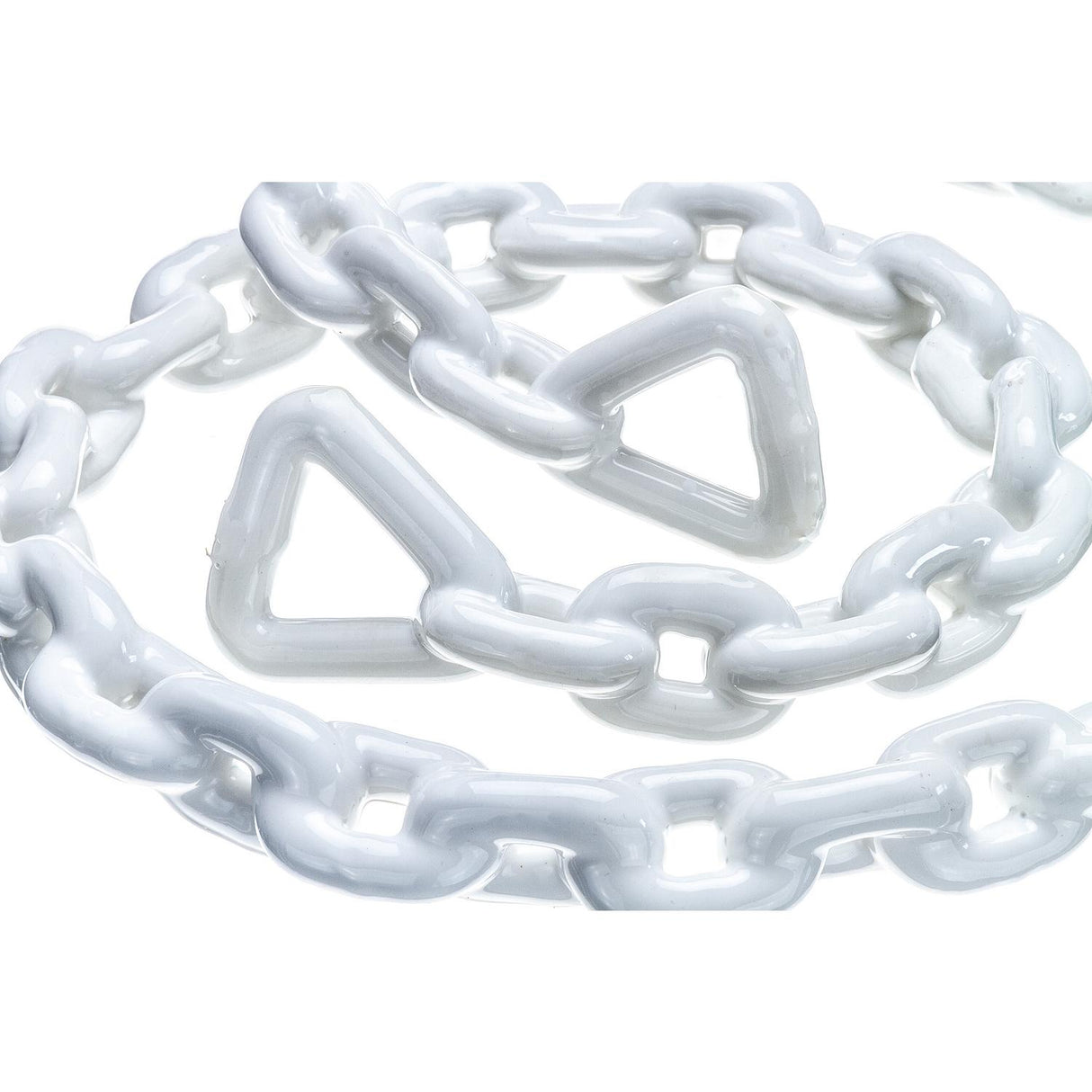 Seachoice White PVC Coated Galvanized Anchor Lead Chain 3/16" x 4'