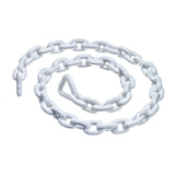 Seachoice White PVC Coated Galvanized Anchor Lead Chain 3/16" x 4'