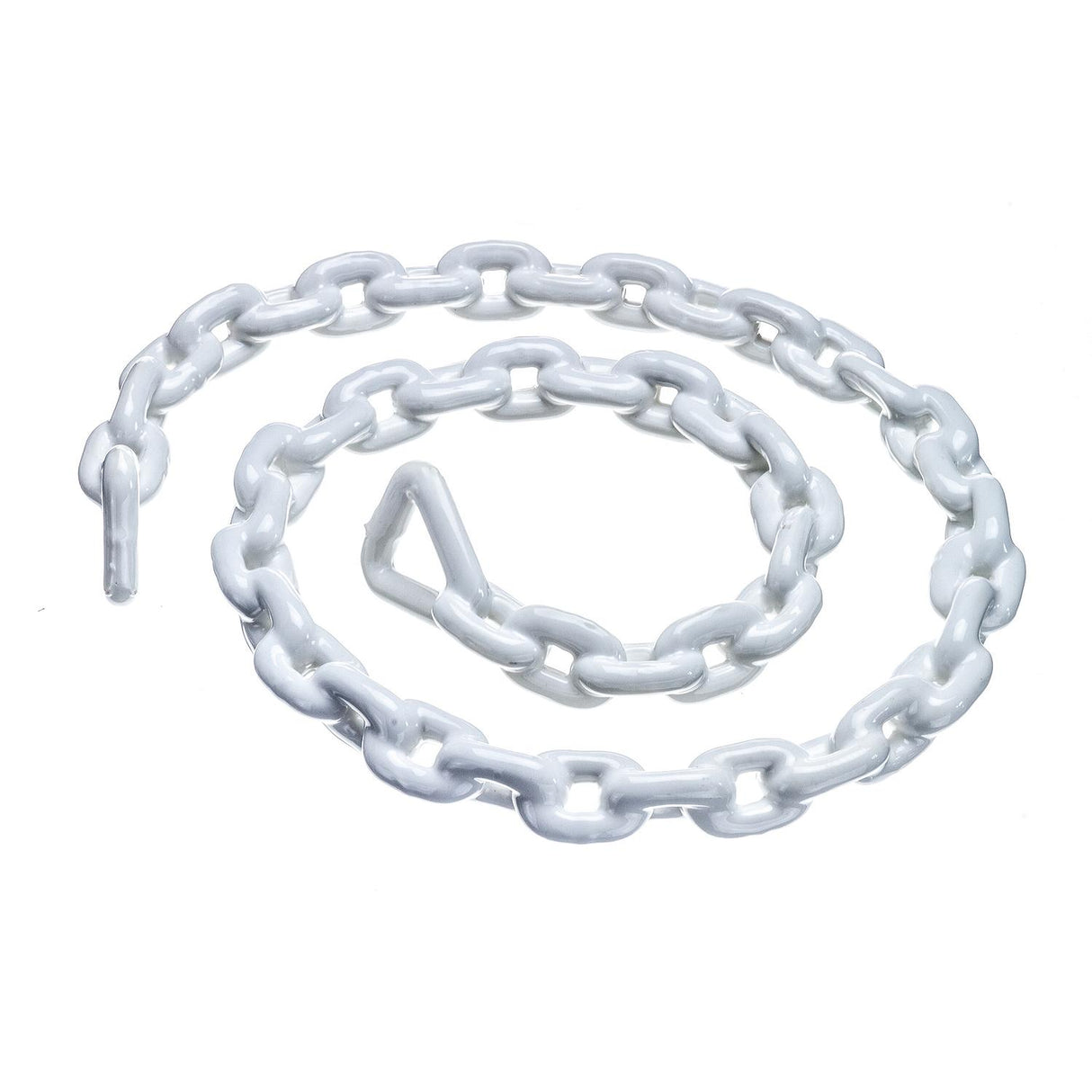 Seachoice White PVC Coated Galvanized Anchor Lead Chain 1/4" x 4'
