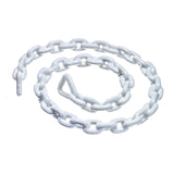 Seachoice White PVC Coated Galvanized Anchor Lead Chain 1/4" x 4'