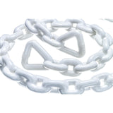 Seachoice White PVC Coated Galvanized Anchor Lead Chain 3/8" x 6'