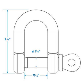 Seachoice Stainless Steel "D" Anchor Shackle