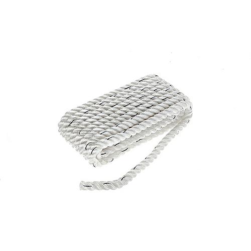 Seachoice Premium 3 Strand Twisted Nylon Dock Line - White With Blue Tracer