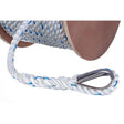Premium 3-Strand Twisted Nylon Anchor LineWhite With Blue Tracer, 5/8" x 250'
