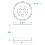 Seachoice 1.980" Bearing Protectors With Covers  (Sold as Pair)