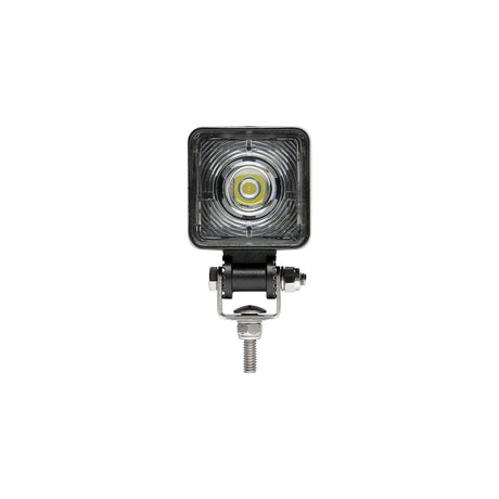 Seachoice 51621 LED Flood Beam Square/Compact Work Light, 12/24V, Black Housing, 1 LED