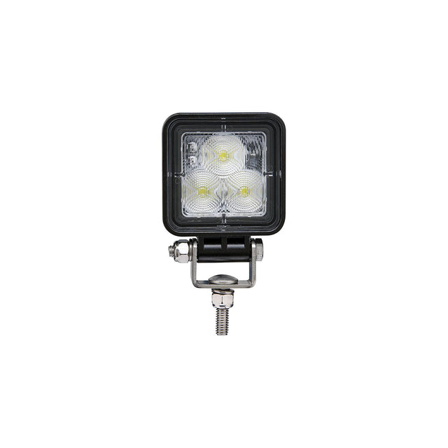 Seachoice 51631 LED Flood Beam Square/Compact Work Light, 12/24V, Black Housing, 3 LEDs