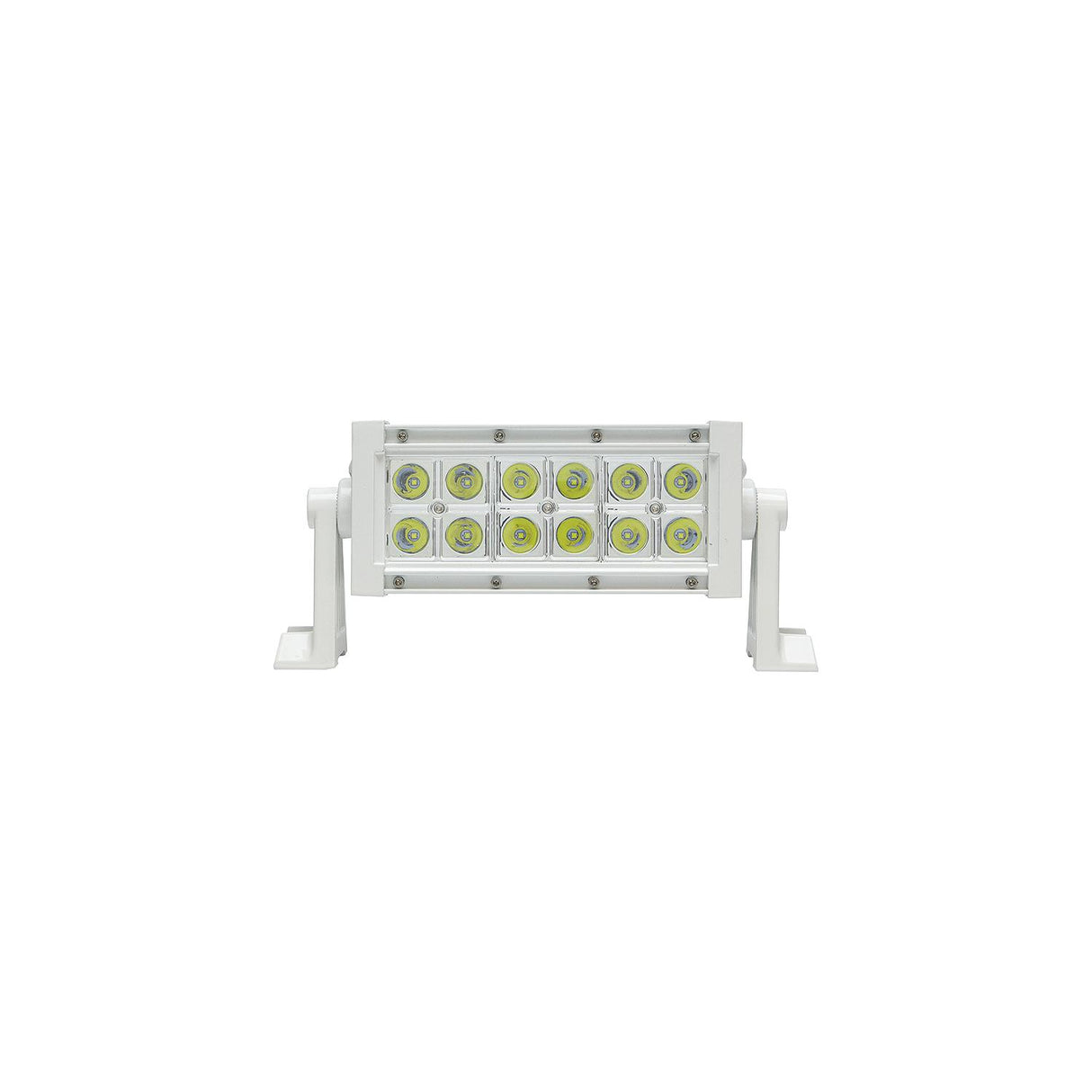 Seachoice 51703 LED Spot/Flood Light Bar, White Housing, 12 LEDs, 7.25", 12/24V