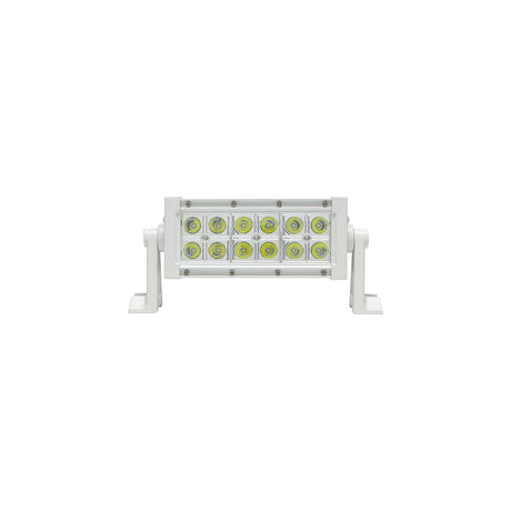 Seachoice 51703 LED Spot/Flood Light Bar, White Housing, 12 LEDs, 7.25", 12/24V