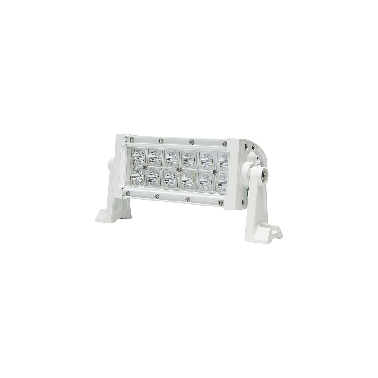 Seachoice 51703 LED Spot/Flood Light Bar, White Housing, 12 LEDs, 7.25", 12/24V