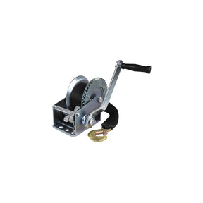 Seachoice 52161 1,000 Lb. Manual Trailer Winch, 1-Speed, 25-Ft. Strap w/Snap Hook