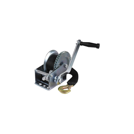 Seachoice 52161 1,000 Lb. Manual Trailer Winch, 1-Speed, 25-Ft. Strap w/Snap Hook