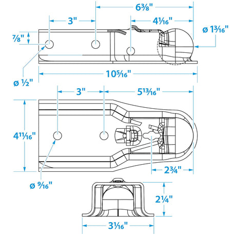 Seachoice Trailer Coupler
