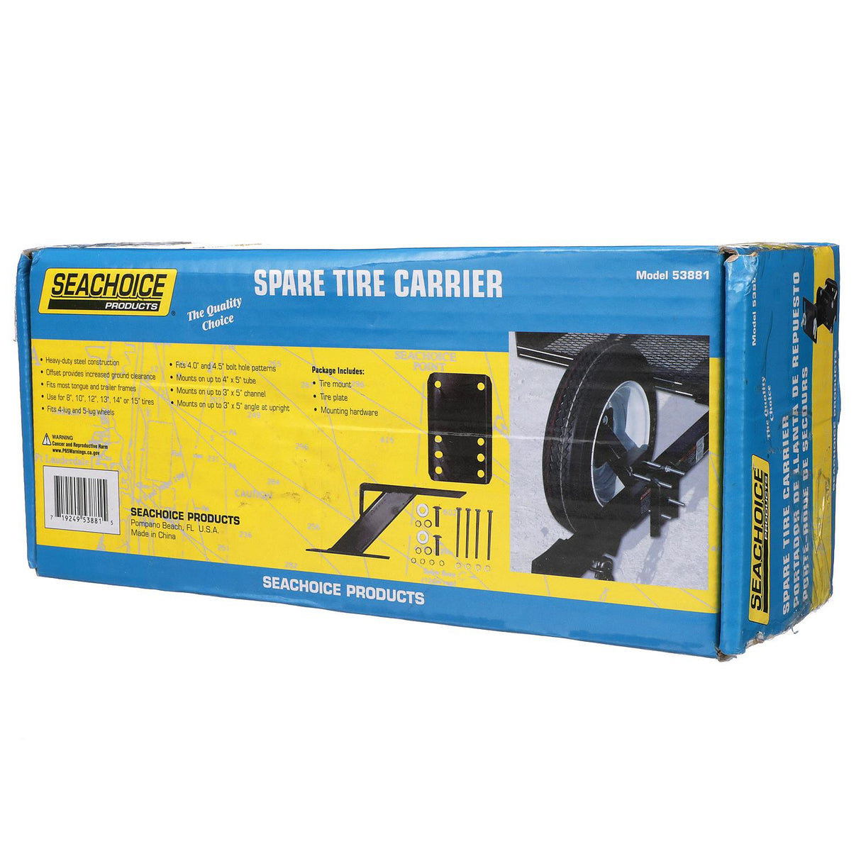 Seachoice Side Mount Spare Tire Carrier