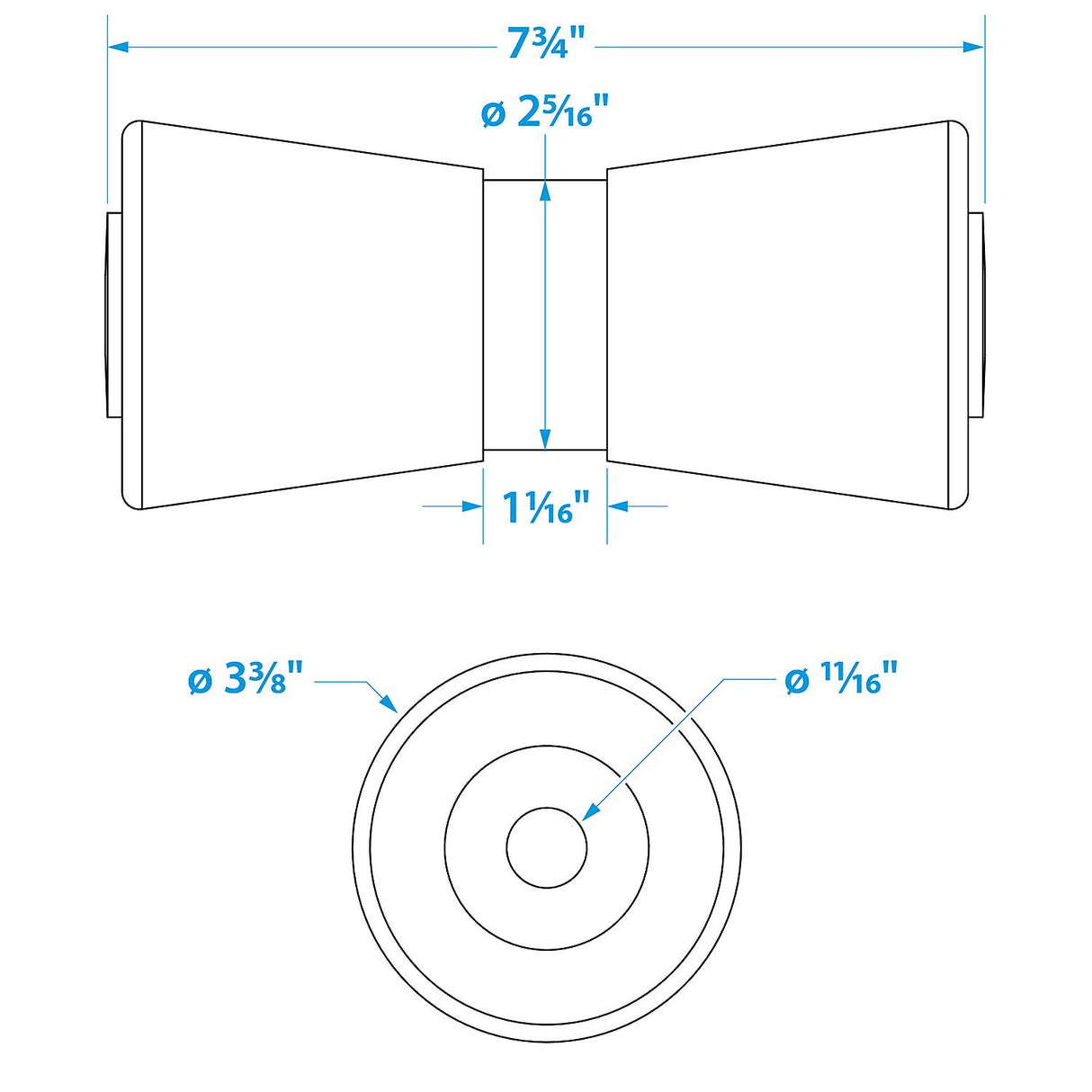 Heavy Duty Keel Roler-8 -5/8 Id(Bulk)