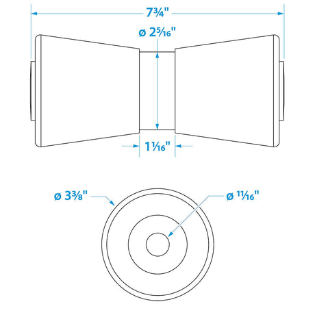 Heavy Duty Keel Roler-8 -5/8 Id(Bulk)